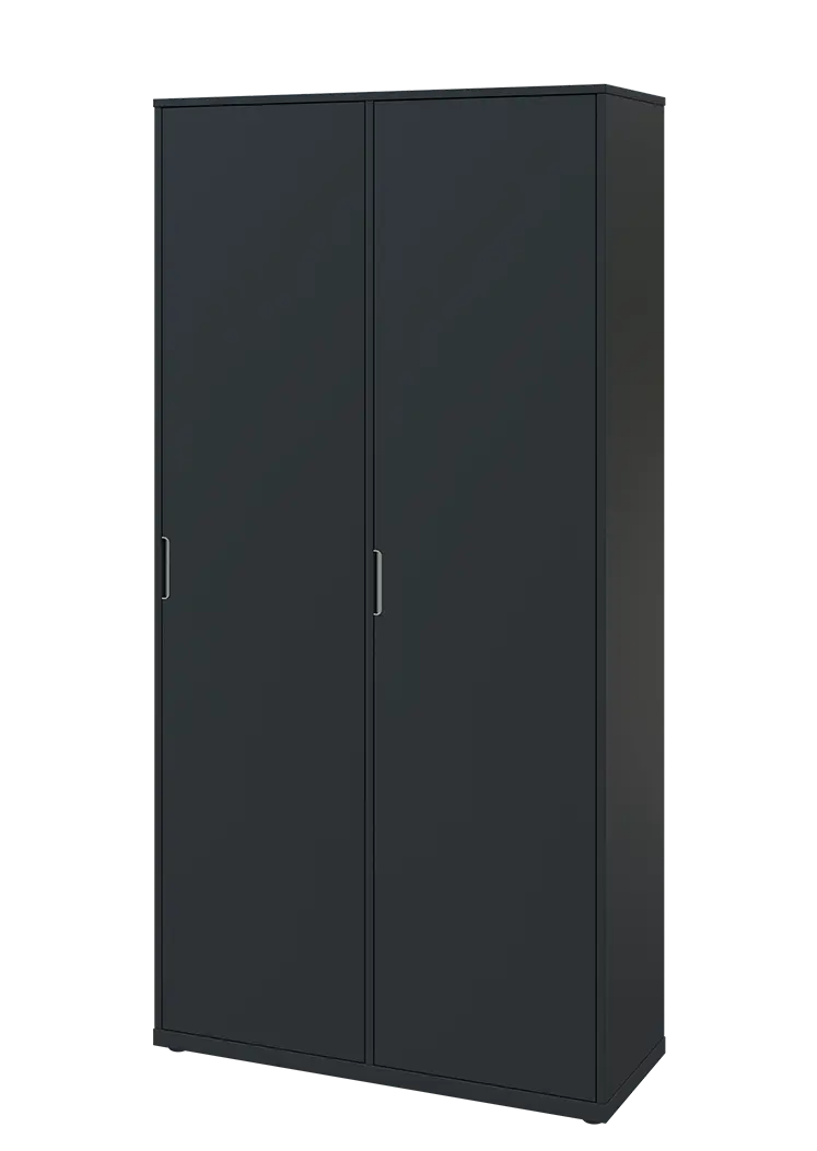 KSR6-81 P skříň šatní, 2x výsuvné ramínko, 2053x1022x400 mm, provedení pravé, antracit